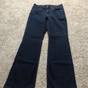 White house black market skinny flare  jeans